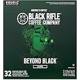 Black Rifle Coffee Company Beyond Black, 32 Count, Dark Roast K Cups - Single Serve K Cups Coffee Pods - Kcup Pods Compatible with Keurig 1.0 & 2.0 - Made from Arabica Beans