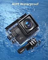 WOLFANG GA100 Action Camera 4K 20MP Waterproof 40M EIS WiFi 170 Wide Angle Mic view 5