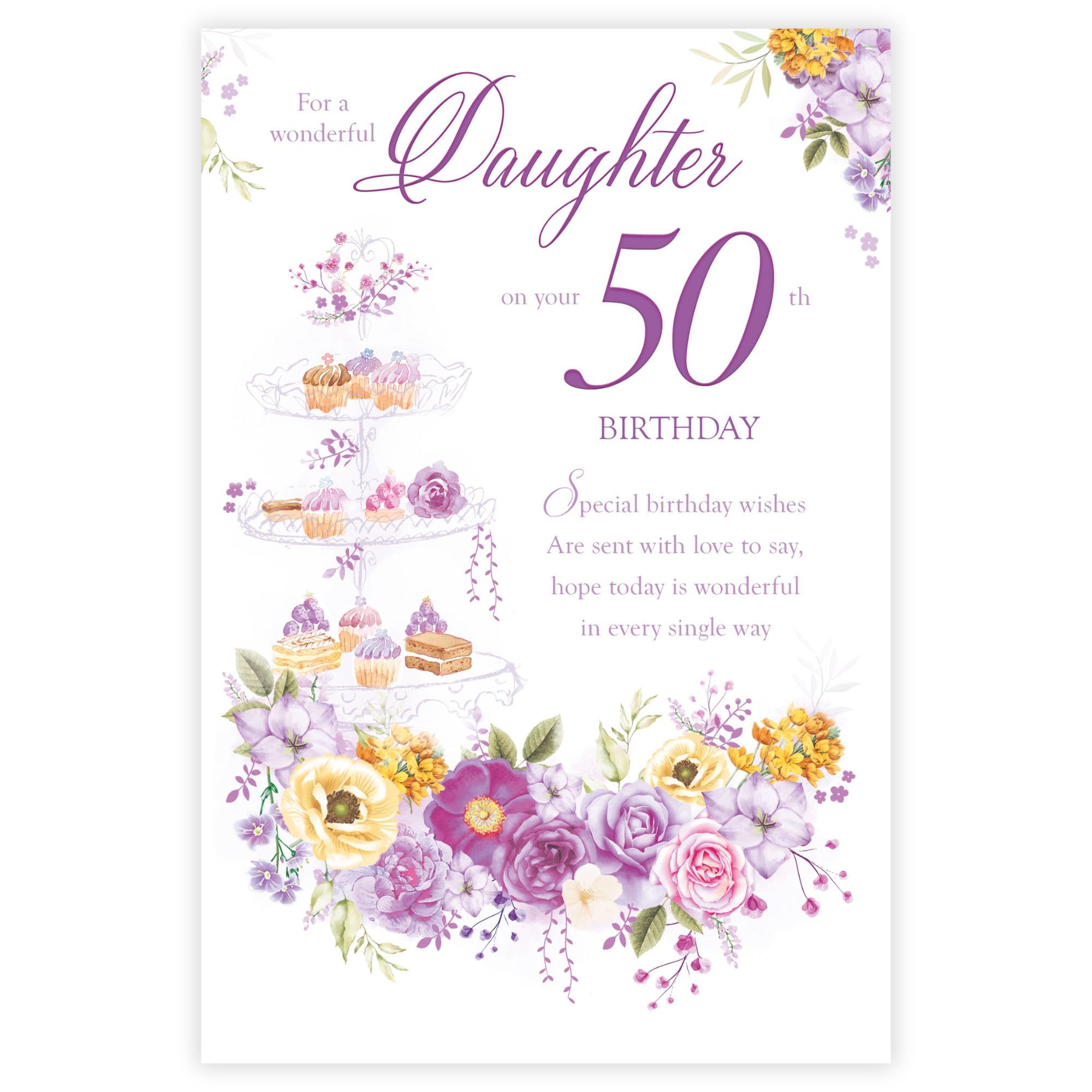 Daughter Age 50th Birthday Card