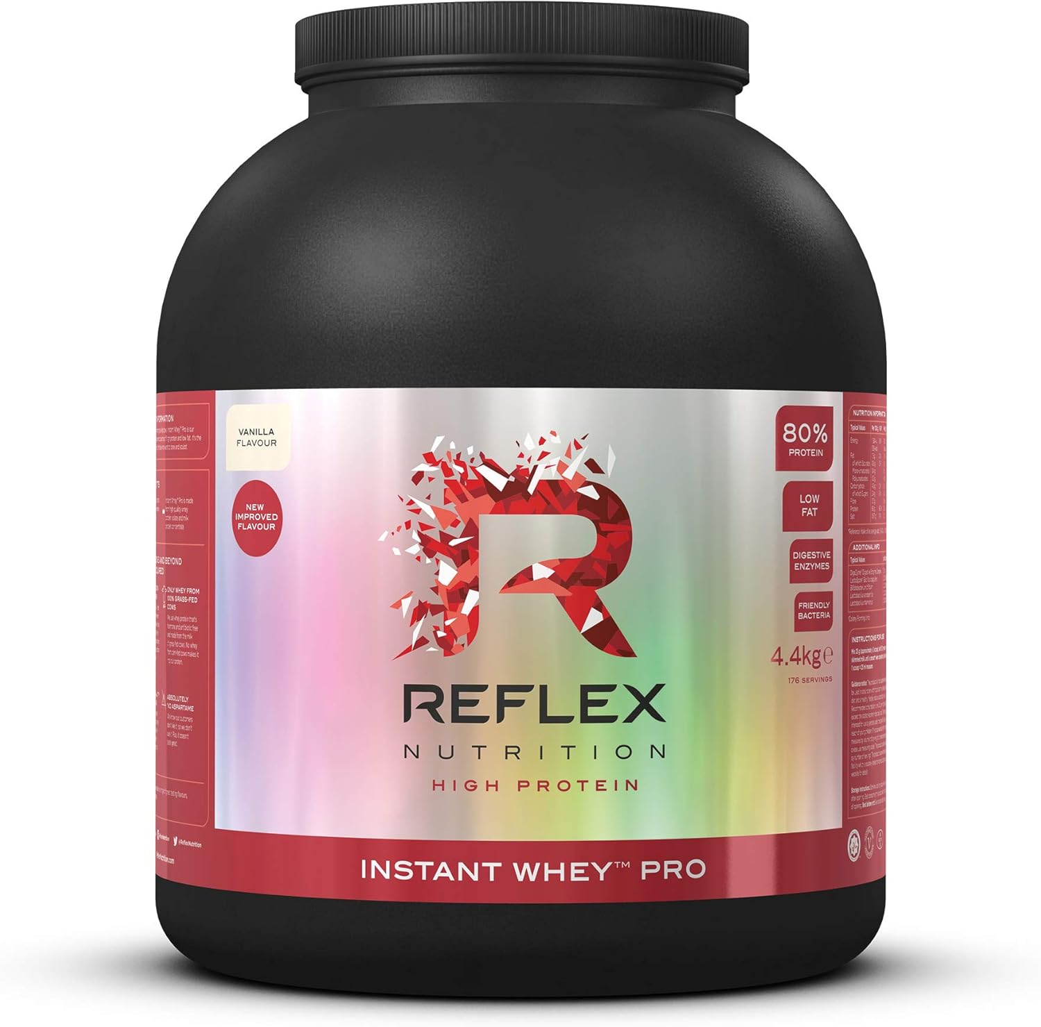 Reflex Nutrition Instant Whey Pro Protein Powder Shake 80 Protein Content Amazing New Taste
