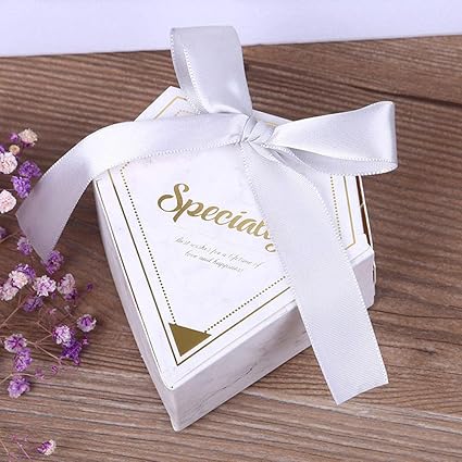 50 pcs Caja de dulces de boda, Bolsa de dulces creativa, Caja de dulces de papel,