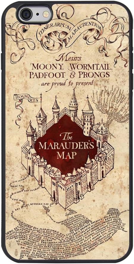 Harry Potter iPhone 6 plus Case,Harry Potter & Hogwarts Marauder's Map Case for iPhone 6 plus/6s plus 5.5" TPU Case