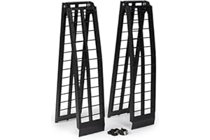 Titan Ramps 7'10" Portable ATV Ramps 1,200 lb. Capacity, Aluminum, Loading for Pickup Trucks Foldable, Lightweight with Serrated Crossbars