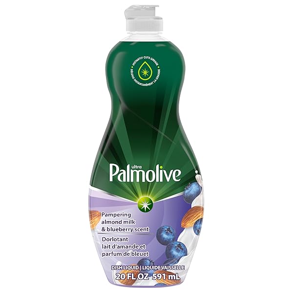 PALMOLIVE ULTRA EXPERIENTIALS LIQUID DISH SOAP, ALMOND MILK & BLUEBERRY SCENT, 20 FLUID OUNCE