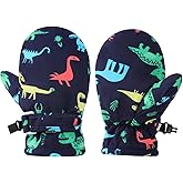 XITOTAHAYE Toddler Winter Mittens Waterproof, Warm Fleece Lined Baby Snow Gloves for Boys Girls