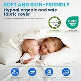 FRIDEKO HOME Single Memory Foam Mattress Topper 90x190x7cm with Cover view 5