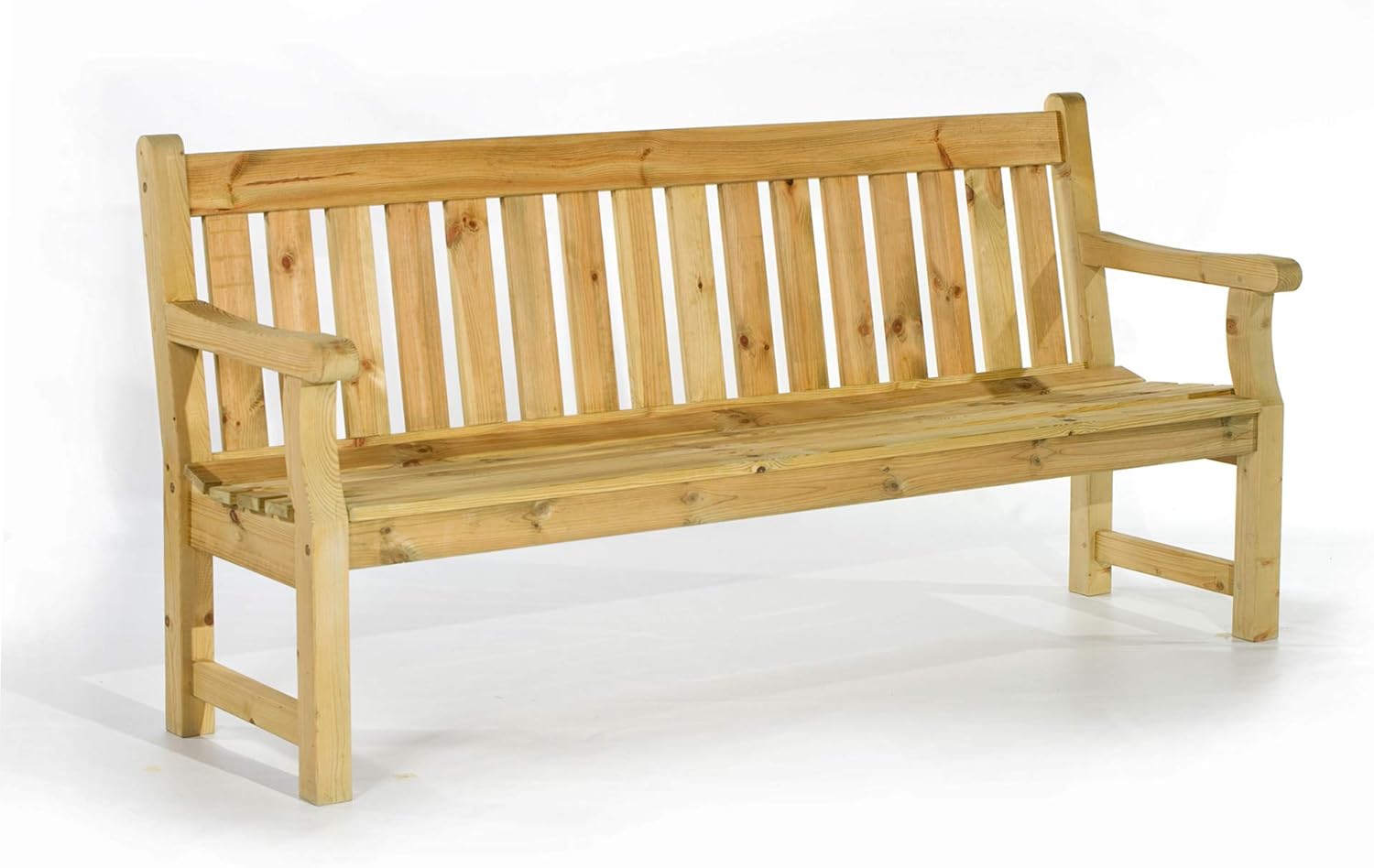 BrackenStyle Darwin 4 Seat 183cm Garden Park Bench - Durable Heavy Duty Dip Treated Pine Timber Outdoor Seat