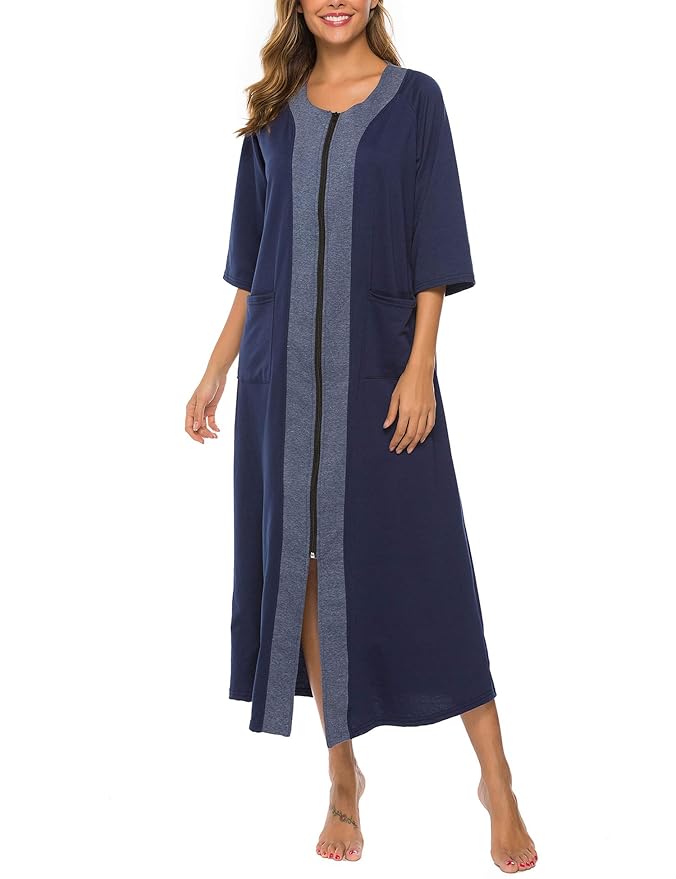 Buy Bloggerlove Women’s Cotton Nightgowns Plus Size Nightshirt Long