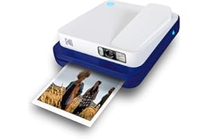 Zink KODAK Smile Classic Digital Instant Camera for 3.5 x 4.25 Zink Photo Paper - Bluetooth, 16MP Pictures (Blue)