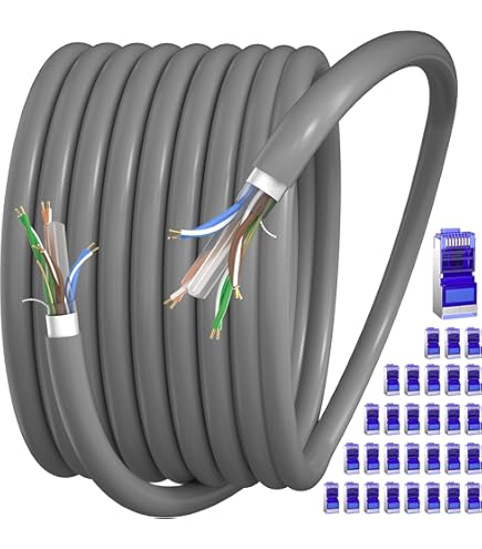 ネット　２３，５ｍ×９，２ｍ 500FT CAT8 40Gbps 23AWG Network LAN Ethernet S/FTP Shielded
