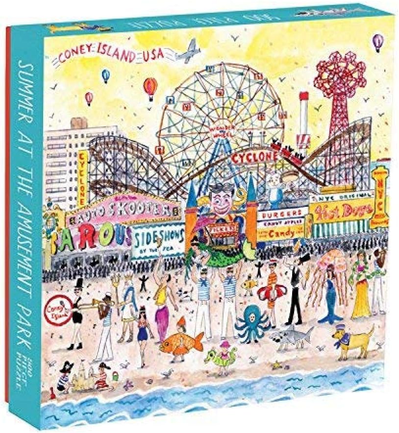 Michael Storring‘s Summer at The Amusement Park 500 Piece Puzzle by Galison