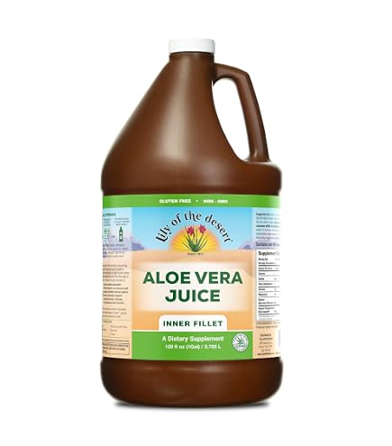 Amazon.com: Lily of The Desert Aloe Vera Gel - Inner Fillet Thicker  Consistency Aloe Vera Drink with Natural Vitamins, Digestive Enzymes for  Gut Health, Stomach Relief, Wellness, Glowing Skin, 128 Fl Oz :