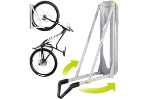 DELTA CYCLE & HOME Pivot Bike Storage Rack by Delta Cycle - Bike Rack Garage Wall Mount Swivels to Save Space - No Lifting Required Vertical Bike Rack - Indoor Bike Storage Wall Hanger Holds Up to 100 lbs