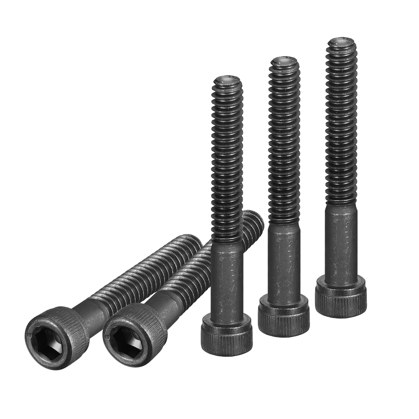 DTGN #10-24x2" Socket Head Cap Screws Bolts, 25Pcs 12.9 Grade Alloy Steel, Machine Hex Socket Screw, Hex Drive, Black Oxide Finish, UNC Coarse Thread Partially Threaded