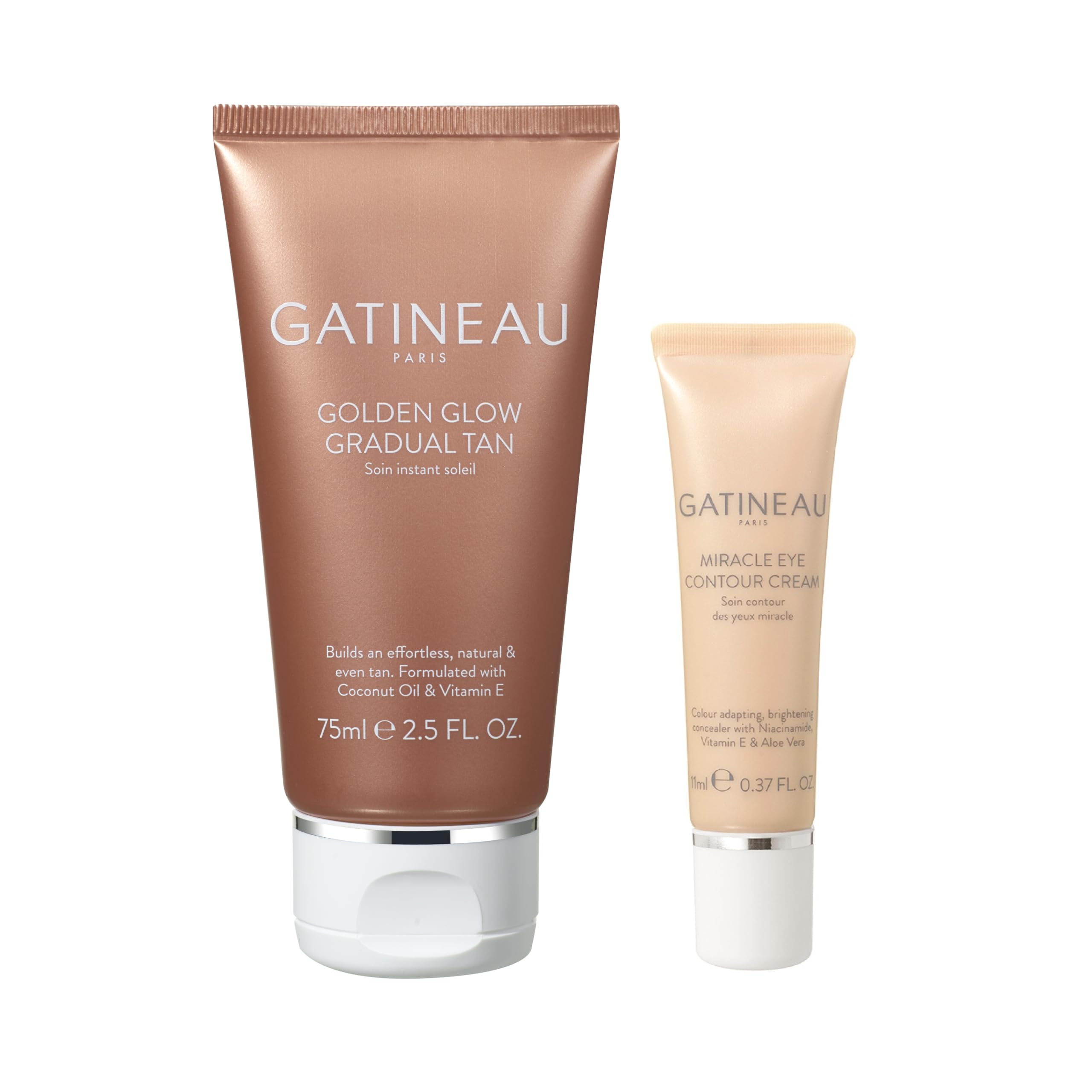 Gatineau - Miracle Eye Contour Cream (11ml) + Golden Glow Gradual Tan (75ml) Duo Beauty Skincare Treatments