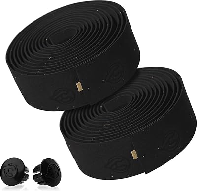 Cinelli Original Cork Handlebar Tape & Plugs Black