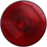 RoadPro RP-53102 4.25-Inch Sealed Grote-Style Stop Turn Tail Light Red Replacement Lens Vehicle Lighting