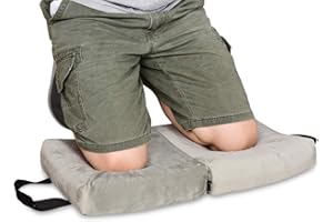 i frmmy Memory Foam Extra Thick Kneeling Cushion Pad- Garden Kneeler for Gardening, Bath Kneeler for Baby Bath, Knee Mat for Work, Extra Large 22x 12 Inch, Thick 2.9 Inch (Gray)