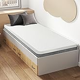 Czpalo 3 Inch Gel Memory Foam Mattress Topper Twin XL, Cooling Mattress Topper with Removable & Washable Cover, CertiPUR-US Certified