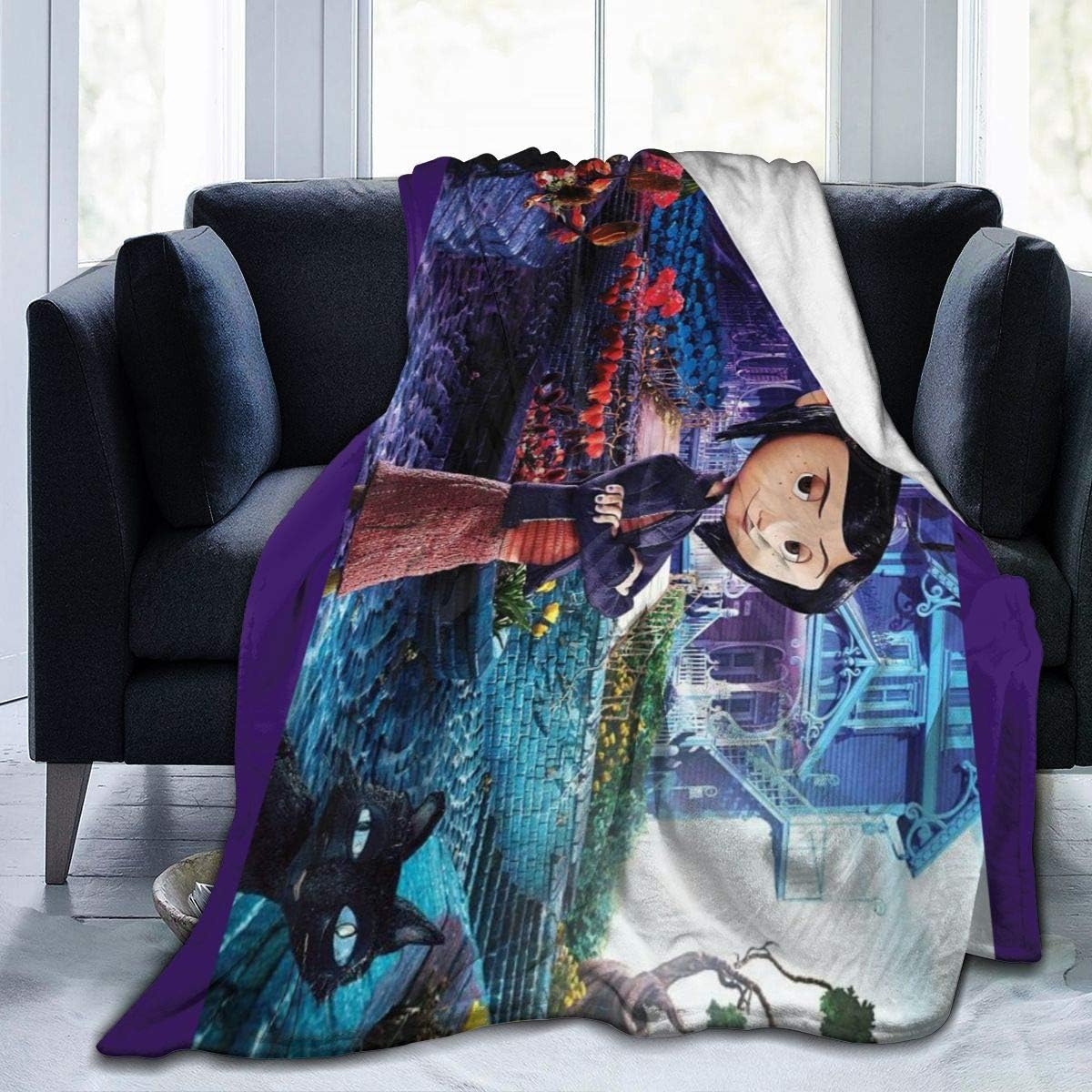 General Purpose Co-rali-ne Blanket Throw Ultra-Soft Micro Fleece Blanket,50"" x40