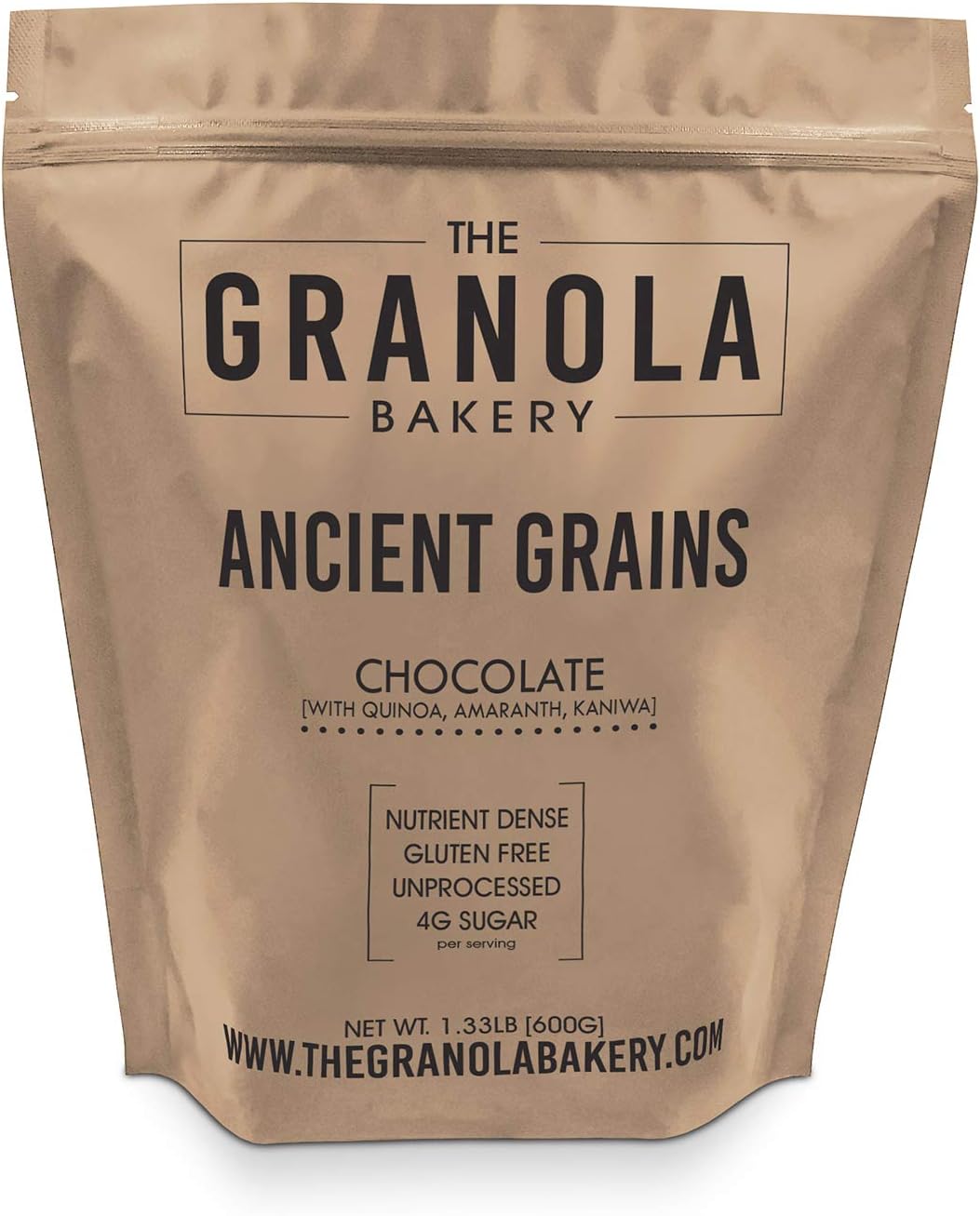 Granola Bakery - Ancient Grain Dark Chocolate Granola, 1.33Lb Bulk Bag, Healthy Breakfast Cereal, Gluten Free, Vegan, Unrefined Ingredients Only