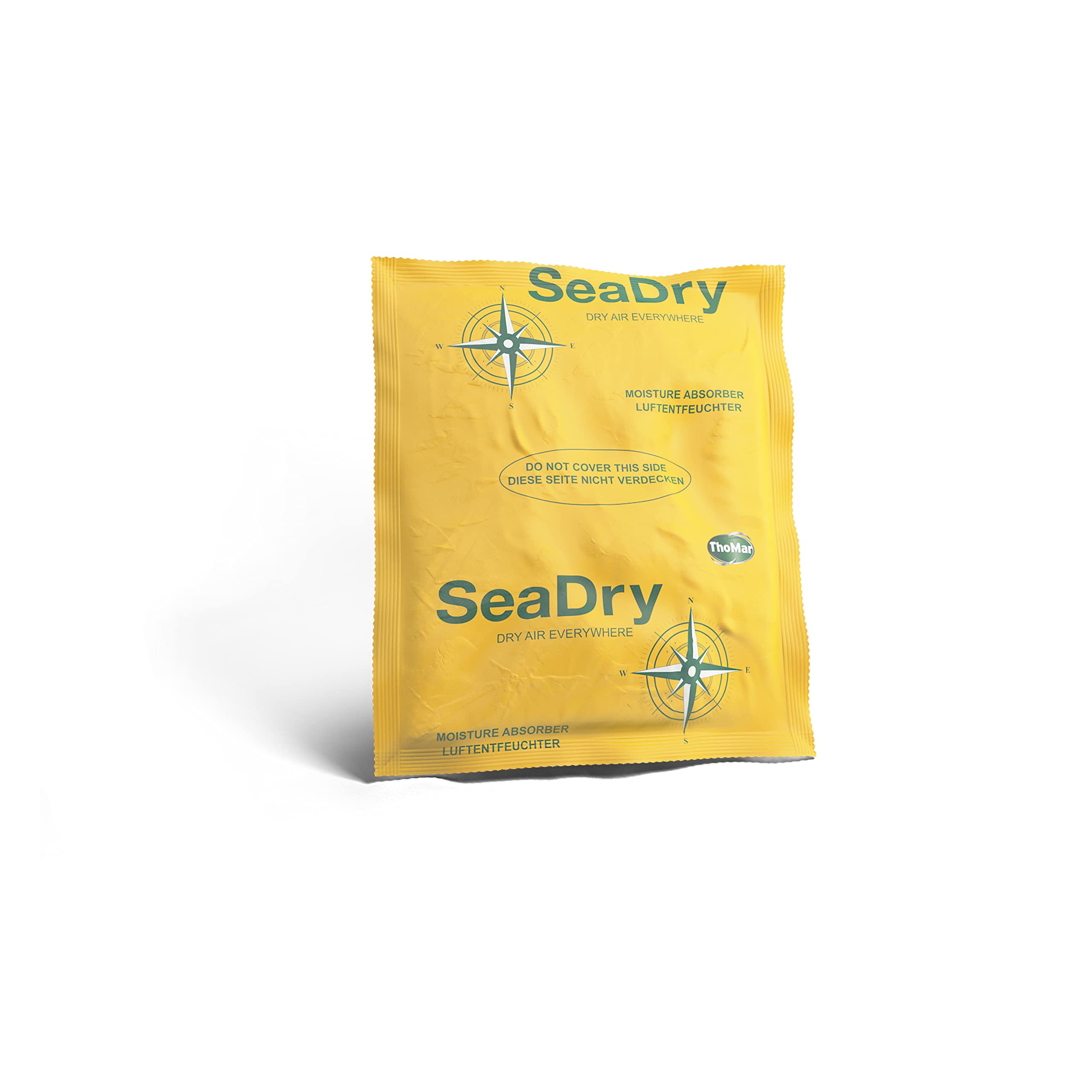 Britwrap SeaDry Antihumidity Dessicant. Large Volume Moisture Absorber and Dehumidifier for Shipping Container, home and garage. Single (Pack of 5 single sachet's - 125g x 5)