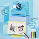 ASTGMI Kids Camera Instant Print 1080P 12MP Dual Lens 32GB Blue view 4