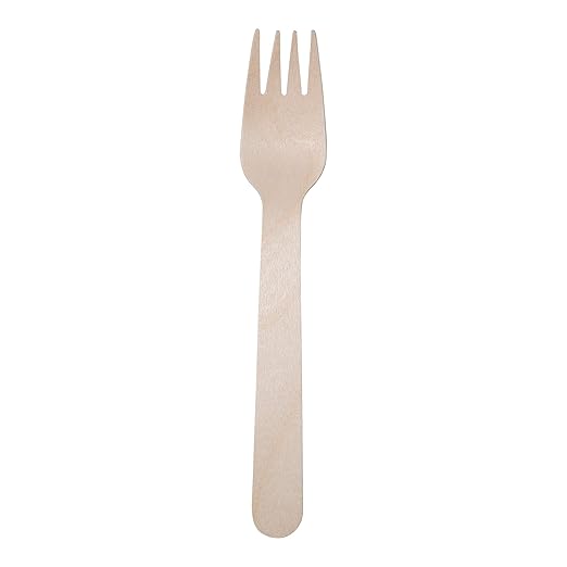 Disposable Wooden Forks by 100 Natural