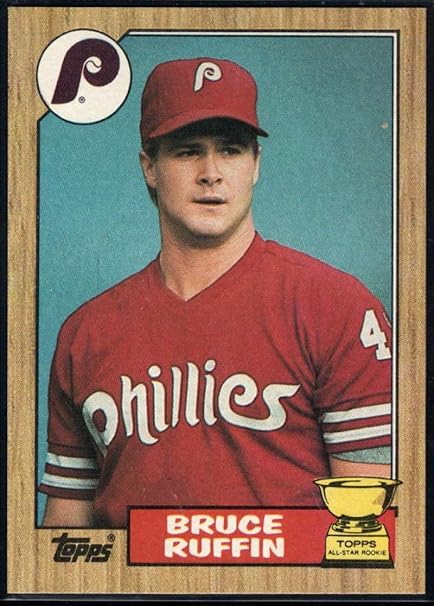 Amazon 1987 Topps 499 Bruce Ruffin Rookie Card Phillies 