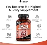 New Leaf Gentle Iron Tablets 28mg Vegan Iron for Tiredness & Fatigue view 4