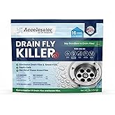 Dr. Pooper Drain Fly Killer Powder &ndash; Drains, Sinks &amp; Showers, Septic Safe | Fast-acting powder eliminates drain flies and sewer flies in drains, sinks and showers. Septic safe, made in USA.