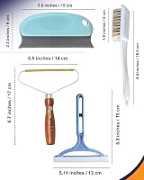 The Home Treasure 4 Pcs Double-Sided Fabric Shaver Lint Remover view 2