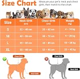 Funfox Dog Harness for Large Dogs No Pull Front Clip Reflective Orange L view 2
