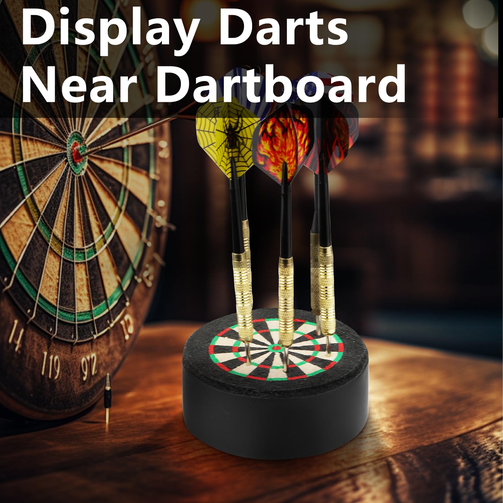 Sisal Dart Halter, Heavy Duty Dartpfeile Halterung Display Dartpfeil Ständer Mini Darthalter Dartständer, Tragbares Darts Rack Pfeil Aufbewahrung Holder Geschenke für Dartfans Dartspieler Männer 2