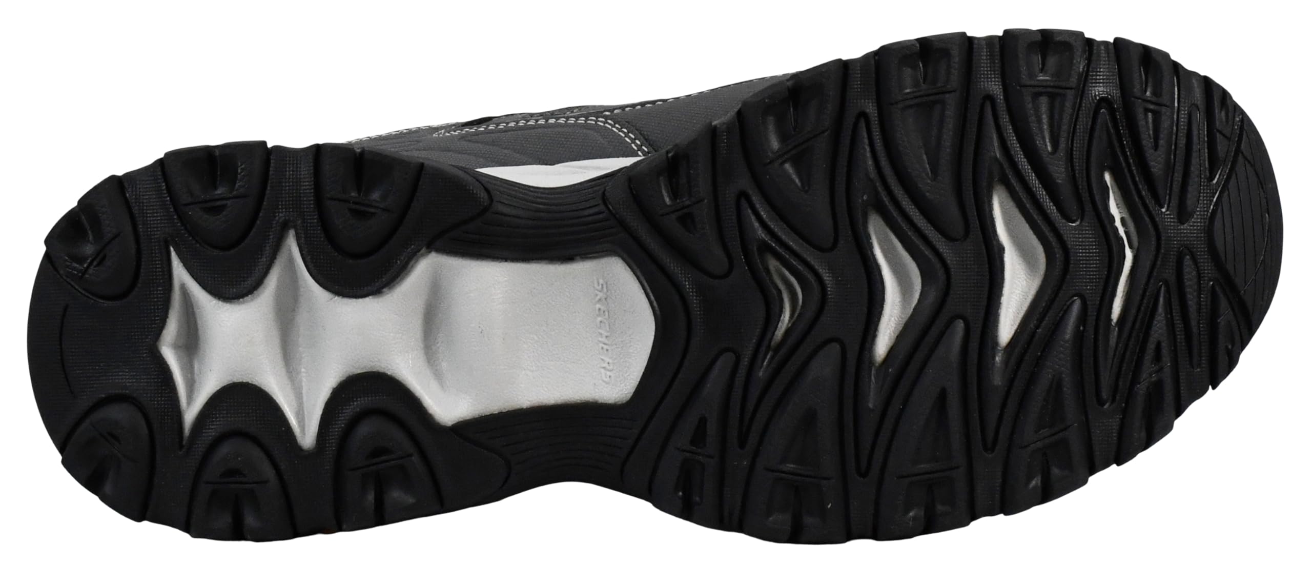 Skechers mens Afterburn M. Fit fashion sneakers, Charcoal, 10.5 X-Wide US - Image 5