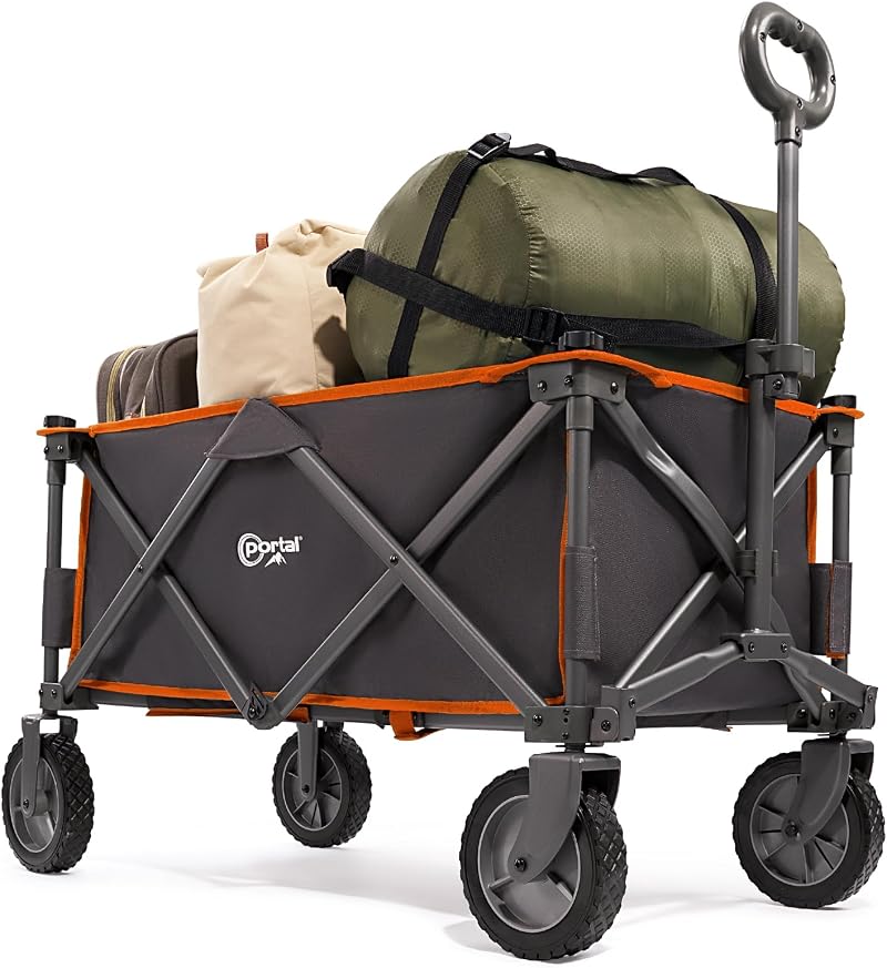 Portal Festival Camping Trolley Cart Folding Beach Wagon 100KG Capacity