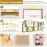 Modacraft 372Pcs Picture Hooks Hanging Kit with Nails Wire Mini Level 75lb view 8
