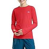 Boys Swim Shirt Long Sleeve Rash Guard UPF 50+ Sun Protection Shirts Quick Dry Lightweight Water Shirts for Kids