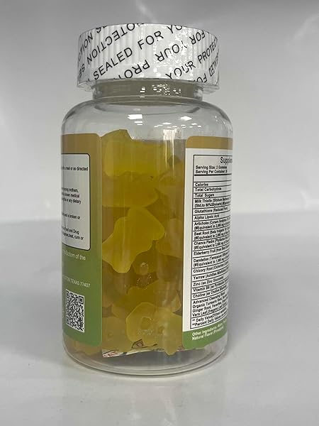 LUKAREE LIVER CLEANSE DETOX & REPAIR GUMMIES – 24 POTENT HERB W/MILK THISTLE SILYMARIN, DANDELION, ARTICHOKE EXTRACT & ELDERBERRY – NO SUGAR, PINEAPPLE FLAVOR – 60 COUNT