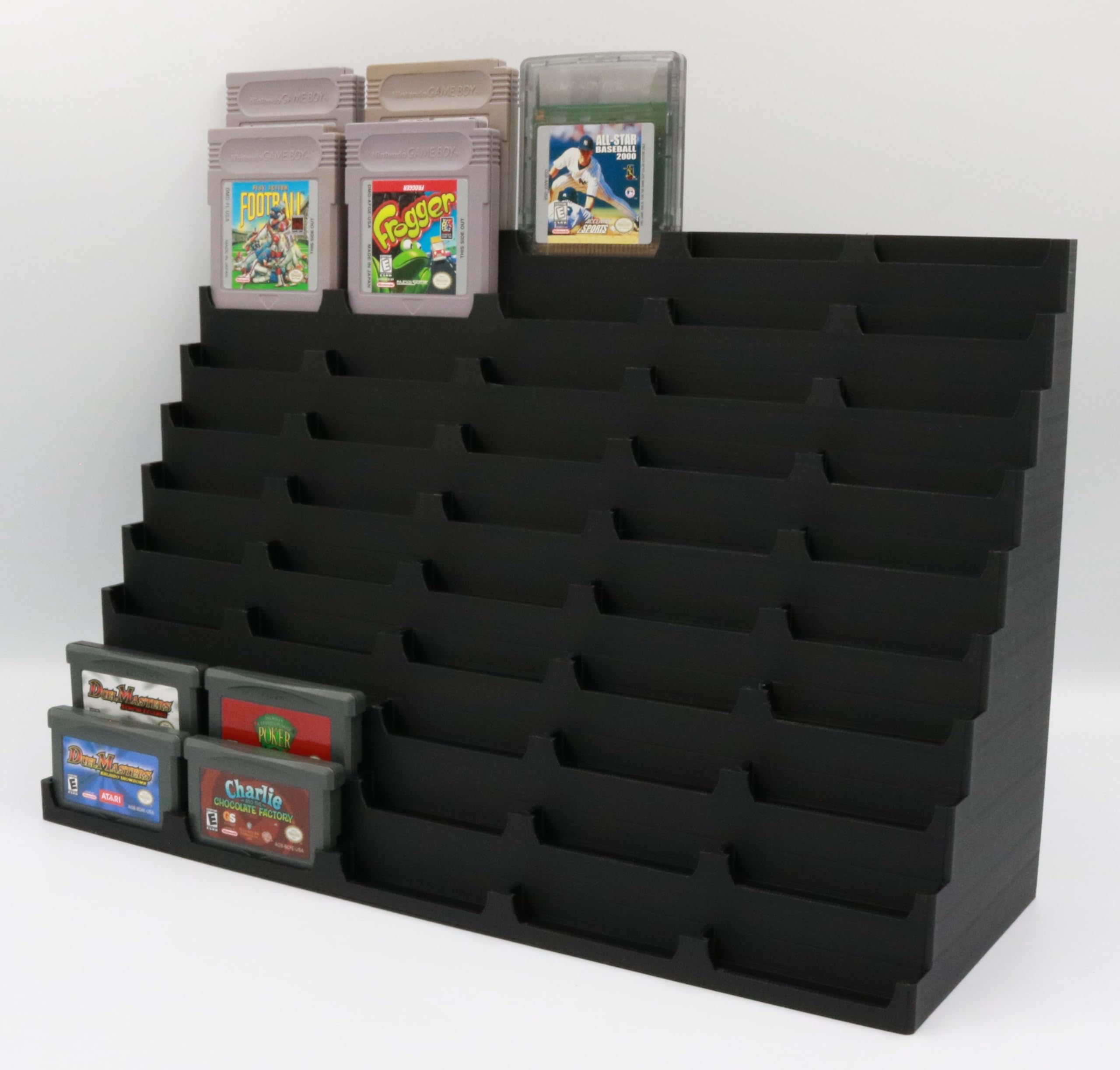 Game Boy Advance, Color, Original Display Stand Tower Holder for Cartridges - Holds 50 Games
