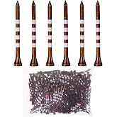 weyleity Bamboo Golf Tees 200 Pack 2-3/4 &amp; 3-1/4 inch Length | 4 Line Marking Natrual Biodegradable Bamboo Golf Tees, Sturdy and Stable Golf Tees