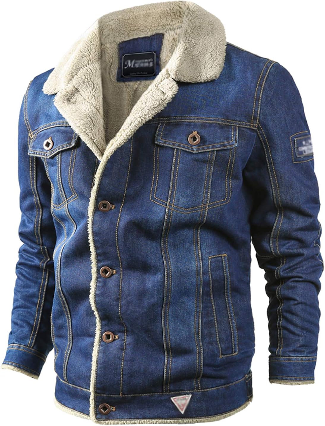 go set sherpa trucker denim jacket