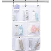 Fammart Mesh Shower Caddy Hanging, Quick-Drying Shower Organizer with 7 Pockets, Portable Bathroom Organizers and Storage for