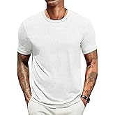 COOFANDY Men's T Shirts Short Sleeve Soft Crew Neck Lightweight Tee Shirts Casual Summer Basic Tops