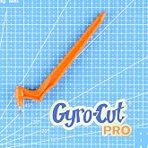 Gyro-Cut Pro Craft Cutting Tool with 15&deg; Standard Steel Blade &ndash; Rotating Crafting Knife for Precision Curves, Paper Crafts, and Stencil Making and Mylar, Acetate, Vinyl