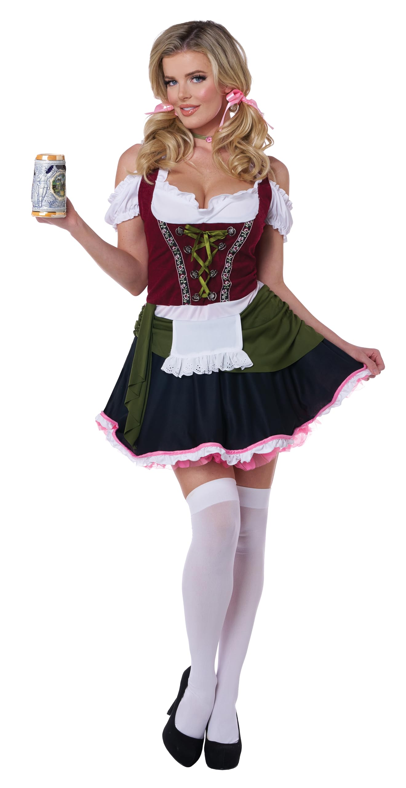 Photo 1 of California Costumes Women's Eye Candy - Bavarian Bar Maid Adult, Red/Olive, X-Small