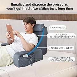 ENITYA Reading Pillow with Arms for Bed