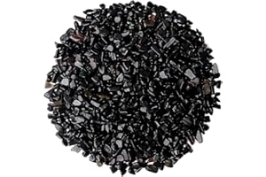 DUQGUHO Decorative Rocks Aquarium Gravel Obsidian Crystals Bulk Rocks Gravel for Plants Terrarium Supplies Little Fish Tank Gravel Pebbles Vase Filler 0.44 lbs