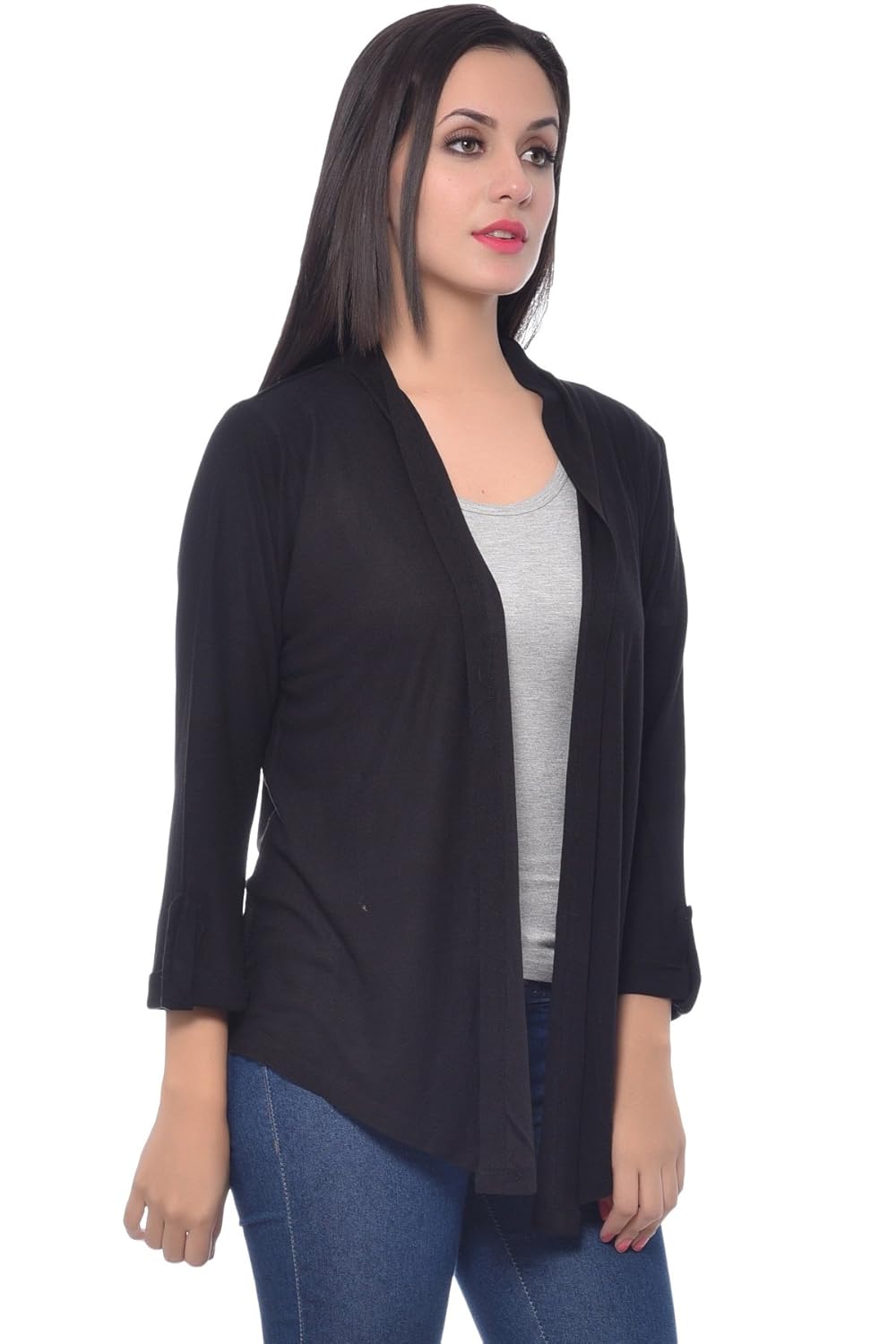 frenchtrendz women viscose crepe shrug