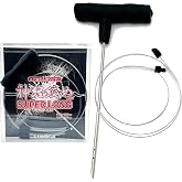 Xtrada IKEJIME EXTRA STRENGTH Ike Jime: Super Long Ikejime Big Fish Spike With Two Stainless Steel Wires (Tuna, Yellowtail, Wahoo) Black Textured Ikejime Handle